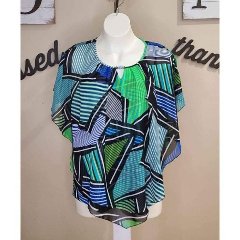 Studio Works Woman Size 3X Poncho Top